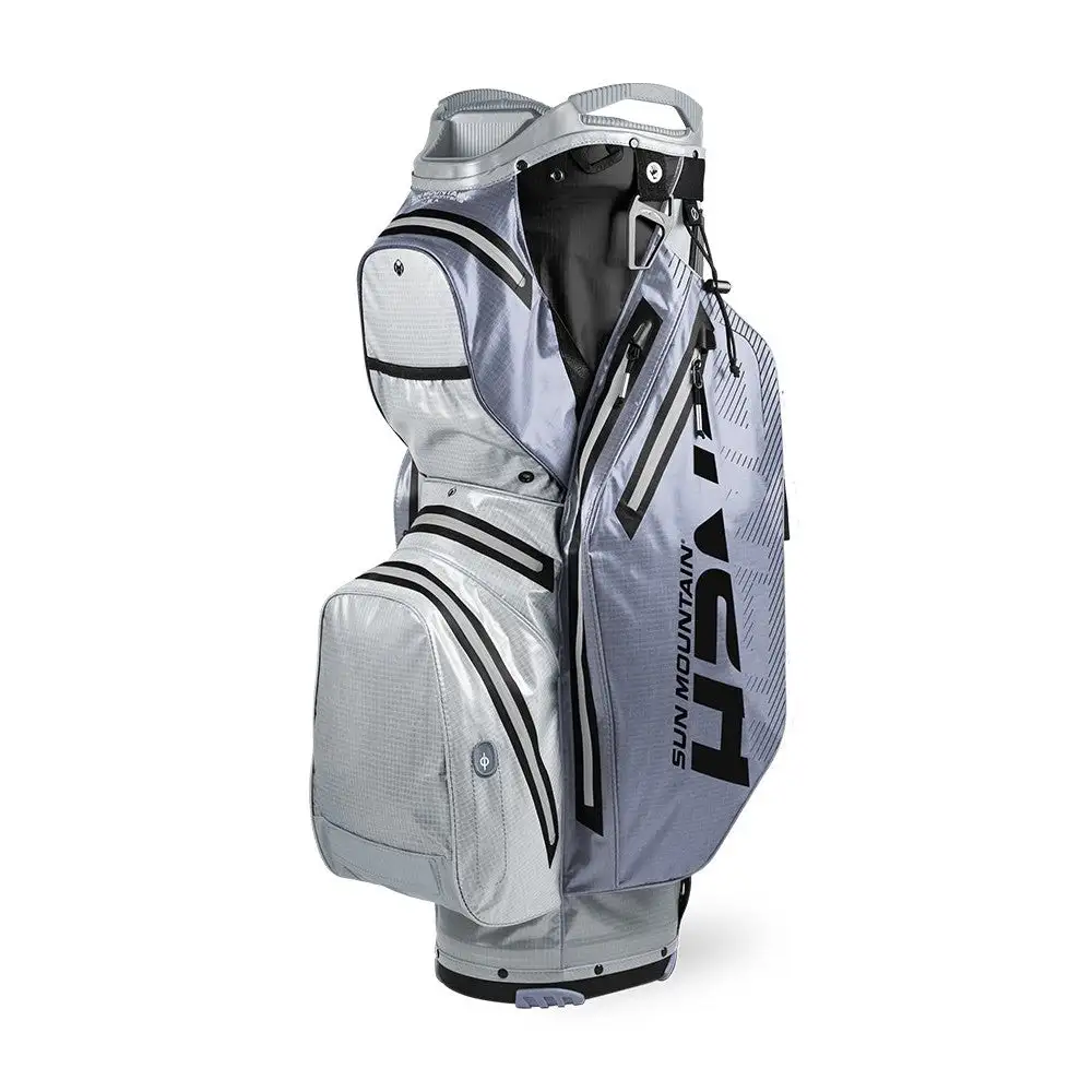 Sun Mountain H2NO Staff Cart Golf Bag - Cadet/Nickel 2 Sun Mountain H2NO Staff Cart Golf Bag - Cadet/Nickel