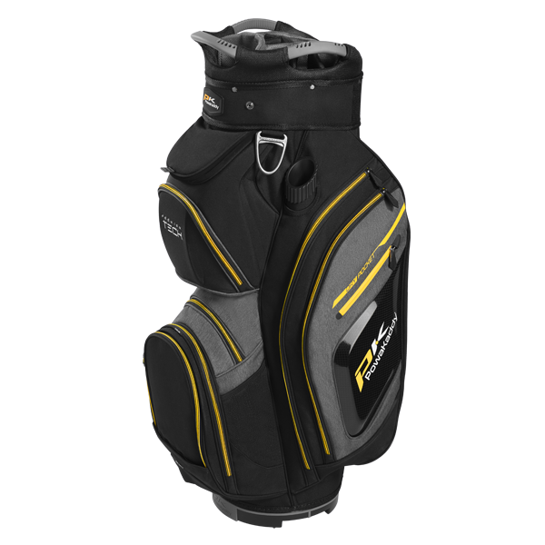 Powakaddy Premium-Tech Golf Cart Bag - Black/Yellow 3 Powakaddy Premium-Tech Golf Cart Bag - Black/Yellow