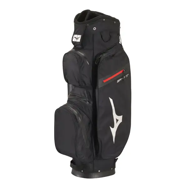 Mizuno BR-DRI Golf Cart Bag - Black/Silver 3 Mizuno BR-DRI Golf Cart Bag - Black/Silver