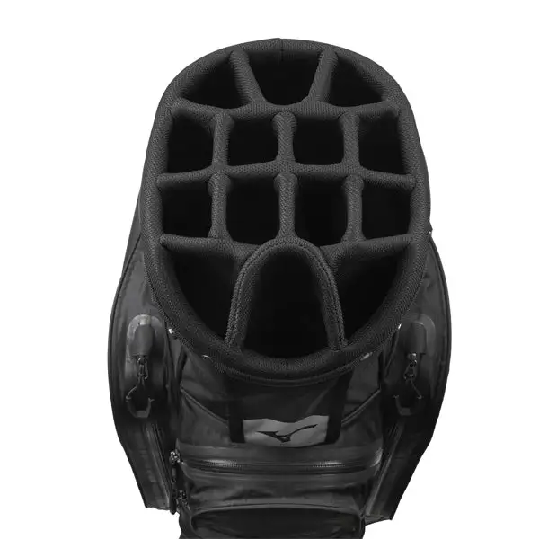 Mizuno BR-DRI Golf Cart Bag - Black/Silver 4 Mizuno BR-DRI Golf Cart Bag - Black/Silver - Image 2