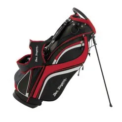 Ben Sayers Deluxe Stand Golf Bag - Black/red