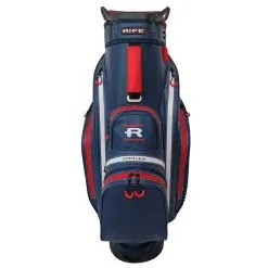 Andrew Morris Golf Rife Waterproof Golf Cart Bag - Navy/Red -Golf Clubs Elegant shop Rife Waterproof Cart Bag nvy 3