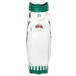 Taylormade 2022 Major Season Opener Golf Tour Staff Bag - White/Green -Golf Clubs Elegant shop TM masters 2022 golf staff bag 3