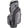 Titleist 2022 Cart 14 Lightweight Golf Cart Bag - Charcoal/Grey/Black -Golf Clubs Elegant shop Titleist Cart 14 Lightweight Golf Bag grey blk 1