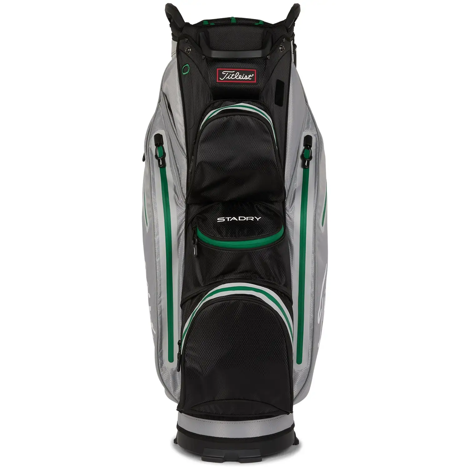 Titleist Stadry 14 Golf Cart Bag - Grey/Black/Green 5 Titleist Stadry 14 Golf Cart Bag - Grey/Black/Green - Image 3