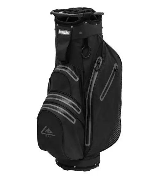 Longridge AQUA 2 Waterproof Golf Cart Bag - Black/Grey 3 Longridge AQUA 2 Waterproof Golf Cart Bag - Black/Grey