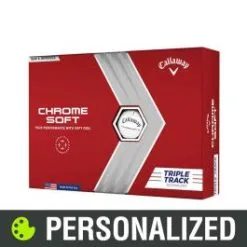 2023 Callaway Chrome Soft Triple Track Personalized White Golf Balls