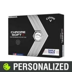 2023 Callaway Chrome Soft X Triple Track Personalized White Golf Balls
