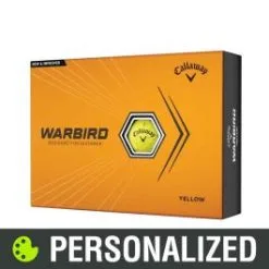 2023 Callaway Warbird Personalized Yellow Golf Balls