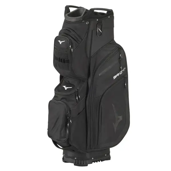 Mizuno BR-D4 Golf Cart Bag - Black/Black 3 Mizuno BR-D4 Golf Cart Bag - Black/Black