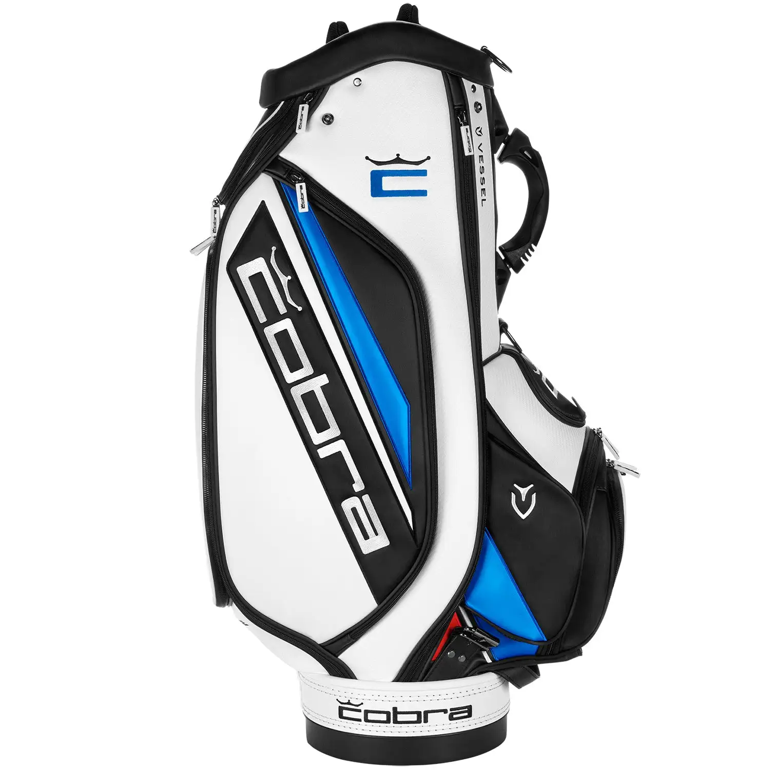 Cobra Aerojet Golf Tour Staff Bag - White/Black/Blue 3 Cobra Aerojet Golf Tour Staff Bag - White/Black/Blue