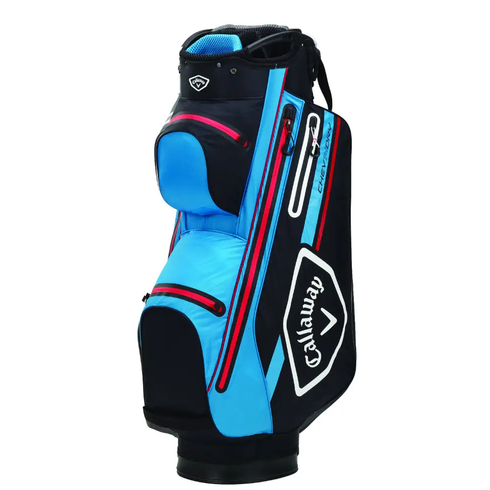 Callaway Chev Dry 14 Golf Cart Bag - Black/Cyan/Red 3 Callaway Chev Dry 14 Golf Cart Bag - Black/Cyan/Red