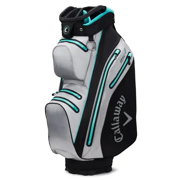 Callaway Org 14 Hyperdry Golf Cart Bag - Silver/Black/Green 3 Callaway Org 14 Hyperdry Golf Cart Bag - Silver/Black/Green