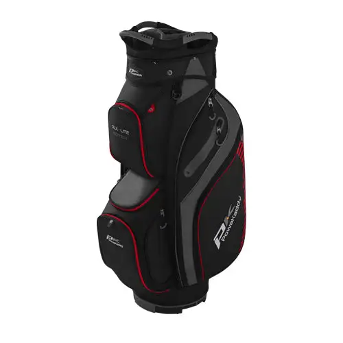 Powakaddy DLX-Lite Golf Cart Bag - Black/Titanium/Red 3 Powakaddy DLX-Lite Golf Cart Bag - Black/Titanium/Red