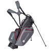 Motocaddy Hydroflex 2021 Waterproof Golf Stand Bag - Charcoal/Red -Golf Clubs Elegant shop hydroflex grey red 1