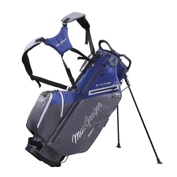 MacGregor 7 Series 9.5" Water-Resistant Golf Stand Bag - Navy/Grey 3 MacGregor 7 Series 9.5" Water-Resistant Golf Stand Bag - Navy/Grey