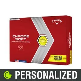 2023 Callaway Chrome Soft Triple Track Personalized Yellow Golf Balls 3 2023 Callaway Chrome Soft Triple Track Personalized Yellow Golf Balls