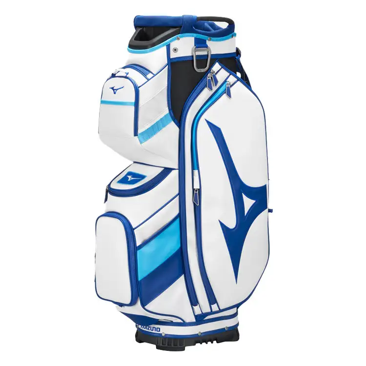 Mizuno Tour Cart Golf Bag - White/Blue 3 Mizuno Tour Cart Golf Bag - White/Blue