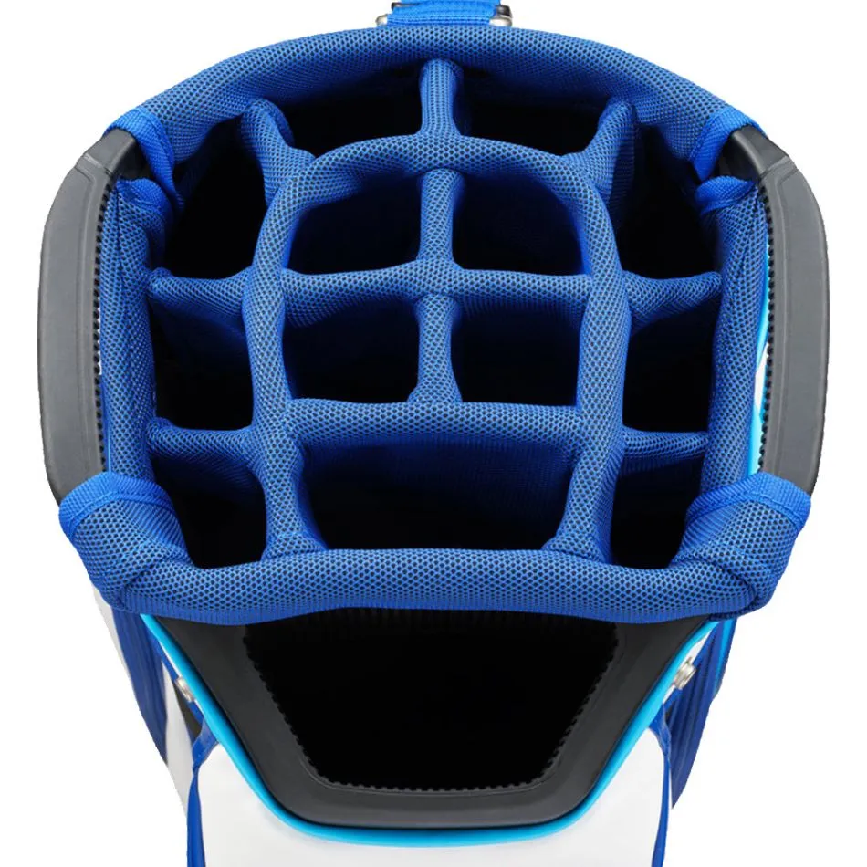 Mizuno Tour Cart Golf Bag - White/Blue 4 Mizuno Tour Cart Golf Bag - White/Blue - Image 2