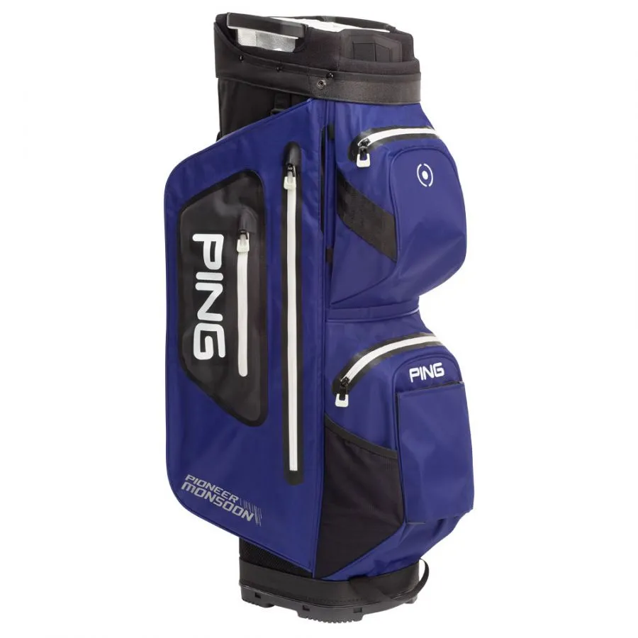 Ping Pioneer Monsoon Golf Cart Bag - Cobalt/Black 3 Ping Pioneer Monsoon Golf Cart Bag - Cobalt/Black