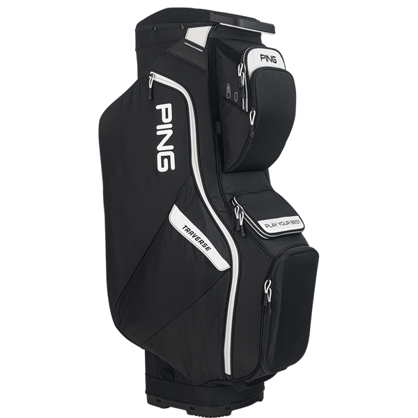 Ping Traverse 214 Golf Cart Bag - Black/White 3 Ping Traverse 214 Golf Cart Bag - Black/White
