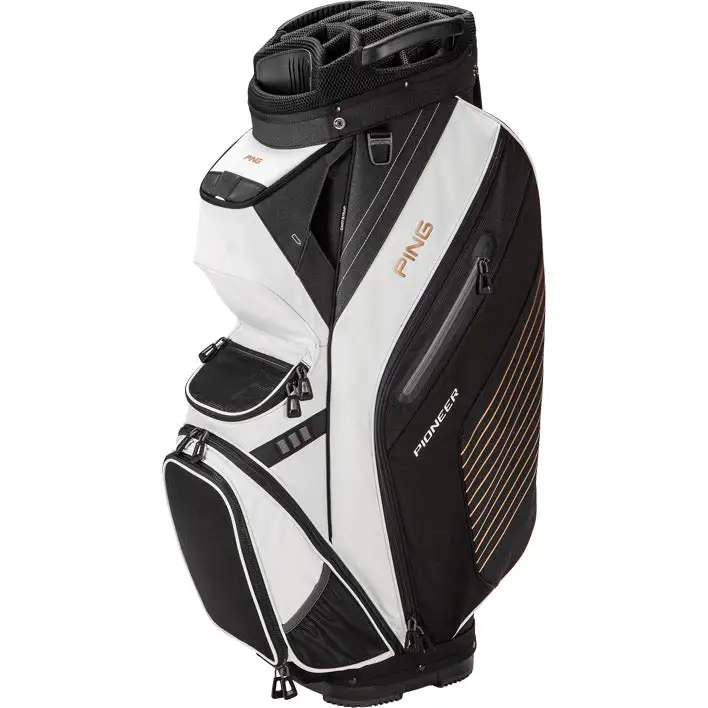 Ping Pioneer 2020 Golf Cart Bag - Black/White 3 Ping Pioneer 2020 Golf Cart Bag - Black/White