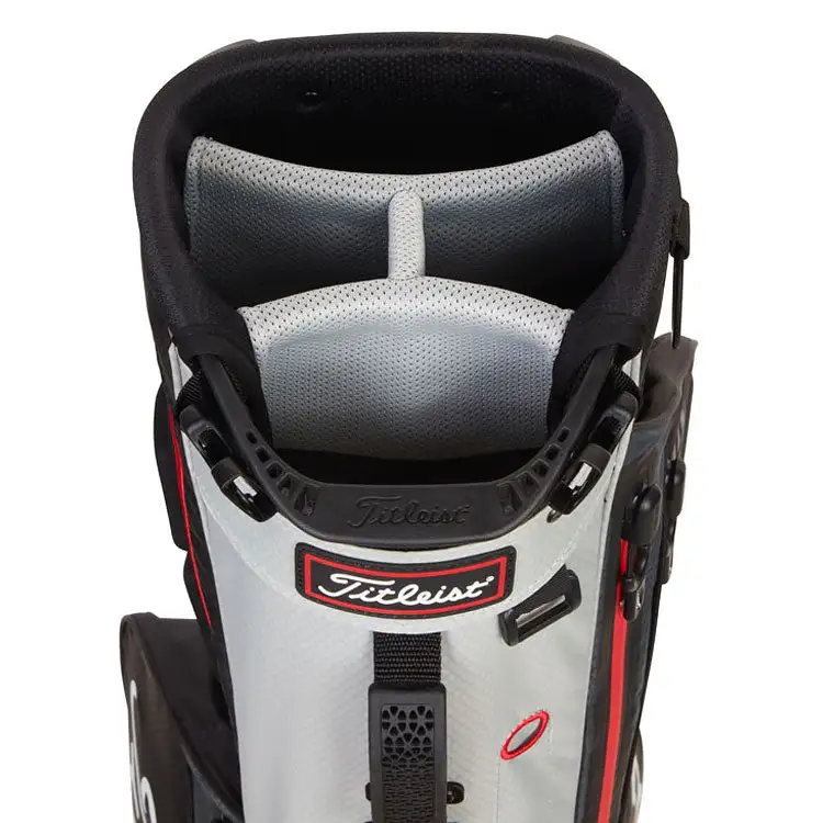 Titleist Players 4 Stadry Golf Stand Bag - Black/Grey/Red 4 Titleist Players 4 Stadry Golf Stand Bag - Black/Grey/Red - Image 2