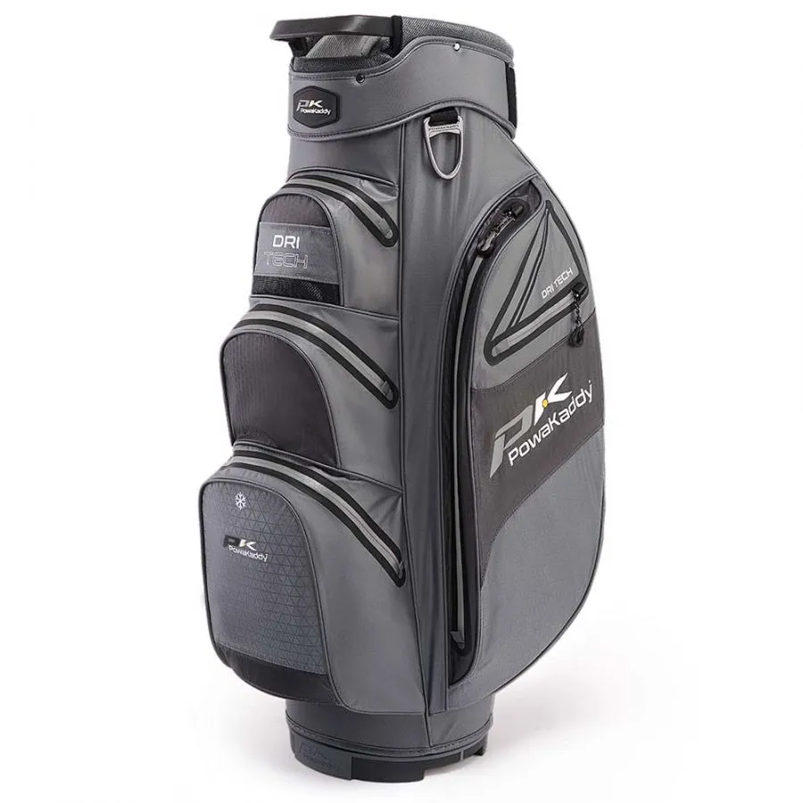Powakaddy Dri-Tech Golf Cart Bag - Gunmetal/Black 3 Powakaddy Dri-Tech Golf Cart Bag - Gunmetal/Black