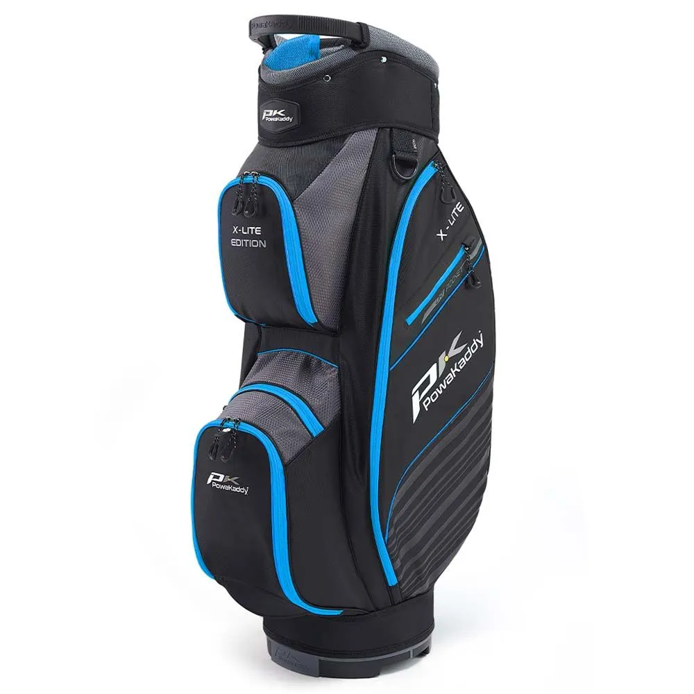 Powakaddy X-Lite Edition Cart Golf Bag - Black/Blue 3 Powakaddy X-Lite Edition Cart Golf Bag - Black/Blue