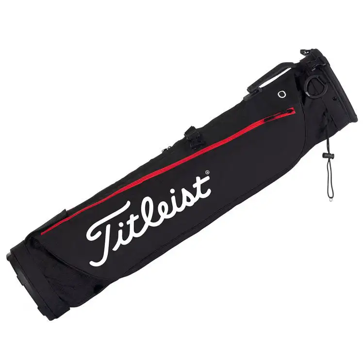 Titleist Tileist Sunday Carry Golf Pencil Bag - Black/Red 3 Titleist Tileist Sunday Carry Golf Pencil Bag - Black/Red
