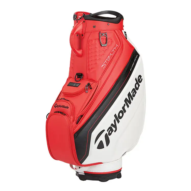 Taylormade 2023 Tour Staff Golf Bag - Red/White 3 Taylormade 2023 Tour Staff Golf Bag - Red/White