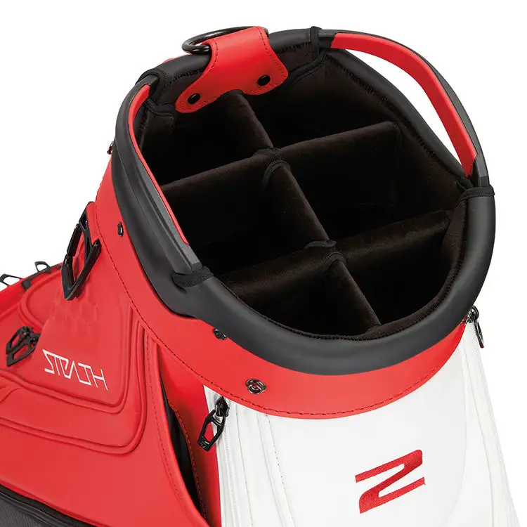 Taylormade 2023 Tour Staff Golf Bag - Red/White 4 Taylormade 2023 Tour Staff Golf Bag - Red/White - Image 2