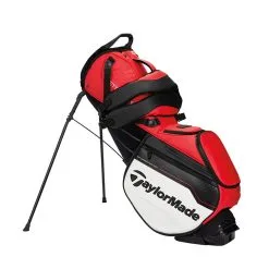 Taylormade 2023 Tour Stand Golf Bag - Red/White -Golf Clubs Elegant shop taylormade 23 tour stand bag red white 3
