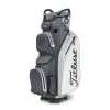 Titleist 2023 Cart 14 Stadry Golf Cart Bag - Charcoal/Grey/White -Golf Clubs Elegant shop titleist cart14 stadry char grey white 1