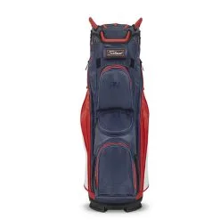 Titleist 2023 Cart 14 Stadry Golf Cart Bag - Navy/Red/White -Golf Clubs Elegant shop titleist cart14 stadry red navy white 2