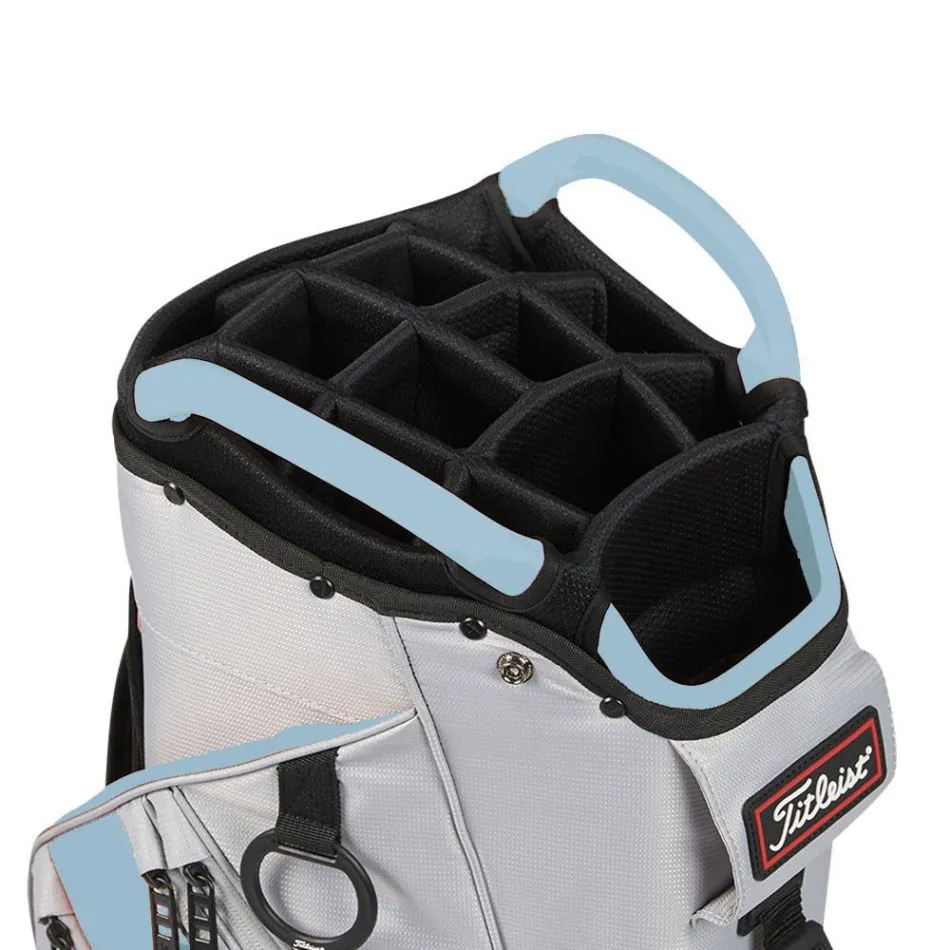 Titleist Lightweight 14 Golf Cart Bag - Vintage Blue/Tidal 4 Titleist Lightweight 14 Golf Cart Bag - Vintage Blue/Tidal - Image 2