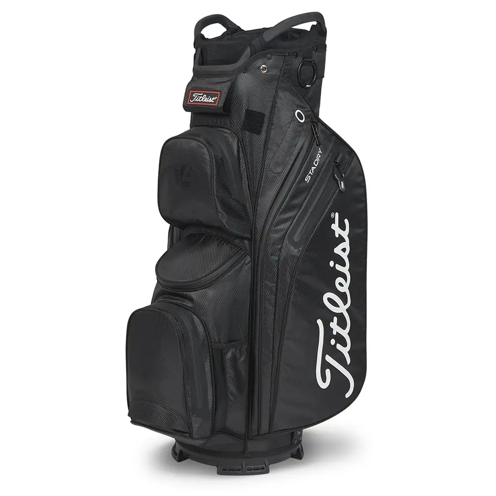 Titleist 2023 Cart 14 Stadry Golf Cart Bag - Black 3 Titleist 2023 Cart 14 Stadry Golf Cart Bag - Black