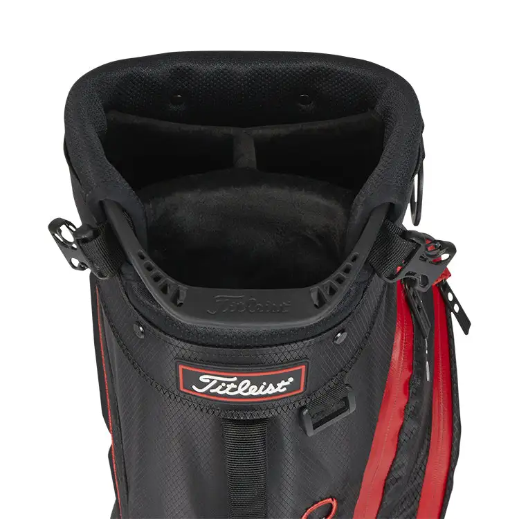 Titleist 2023 Players 4 Stadry Golf Stand Bag - Black/Black/Red 5 Titleist 2023 Players 4 Stadry Golf Stand Bag - Black/Black/Red - Image 3