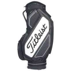 Titleist Tour Series Midsize Golf Cart Bag - Black/White -Golf Clubs Elegant shop titleist tour series midsize cart blk whi 3