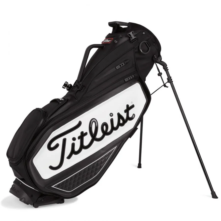 Titleist Tour Series Premium Golf Stand Bag - Black/White 3 Titleist Tour Series Premium Golf Stand Bag - Black/White