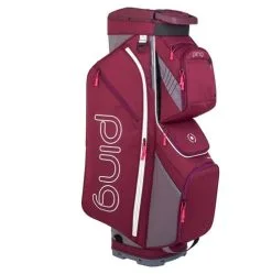 Ping Traverse 2019 Golf Cart Bag - Garnet/Heather