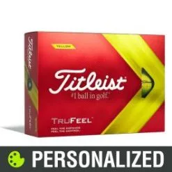 Titleist TruFeel Personalized Yellow Golf Balls
