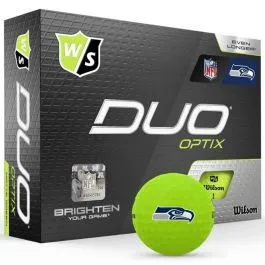 Wilson Staff Duo Optix Golf Ball With Seahawks Logo 3 Wilson Staff Duo Optix Golf Ball With Seahawks Logo