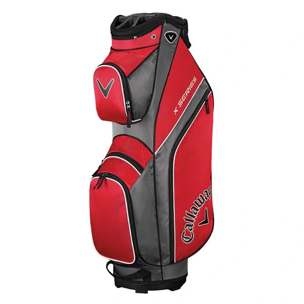 Callaway X Series Golf Cart Bag - Red/Titanium/White 3 Callaway X Series Golf Cart Bag - Red/Titanium/White